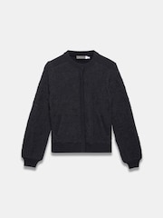 Mint Velvet Black Lace Mix Bomber Jacket - Image 7 of 8