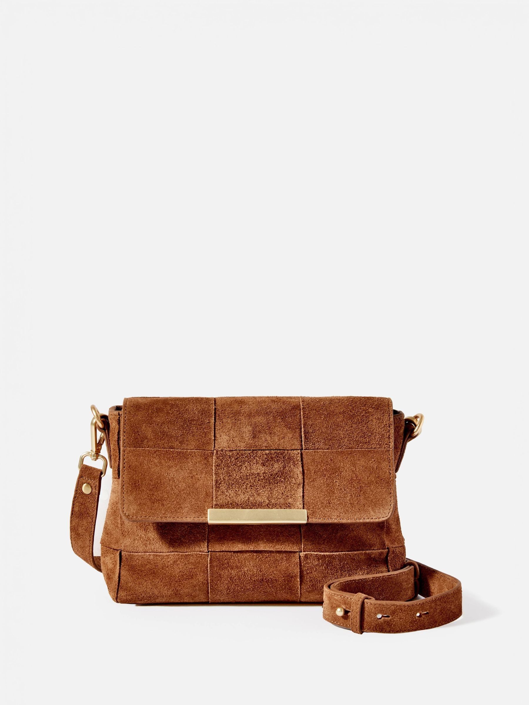 Buy Mint Velvet Brown Lara Suede Cross-Body Bag from Next Canada