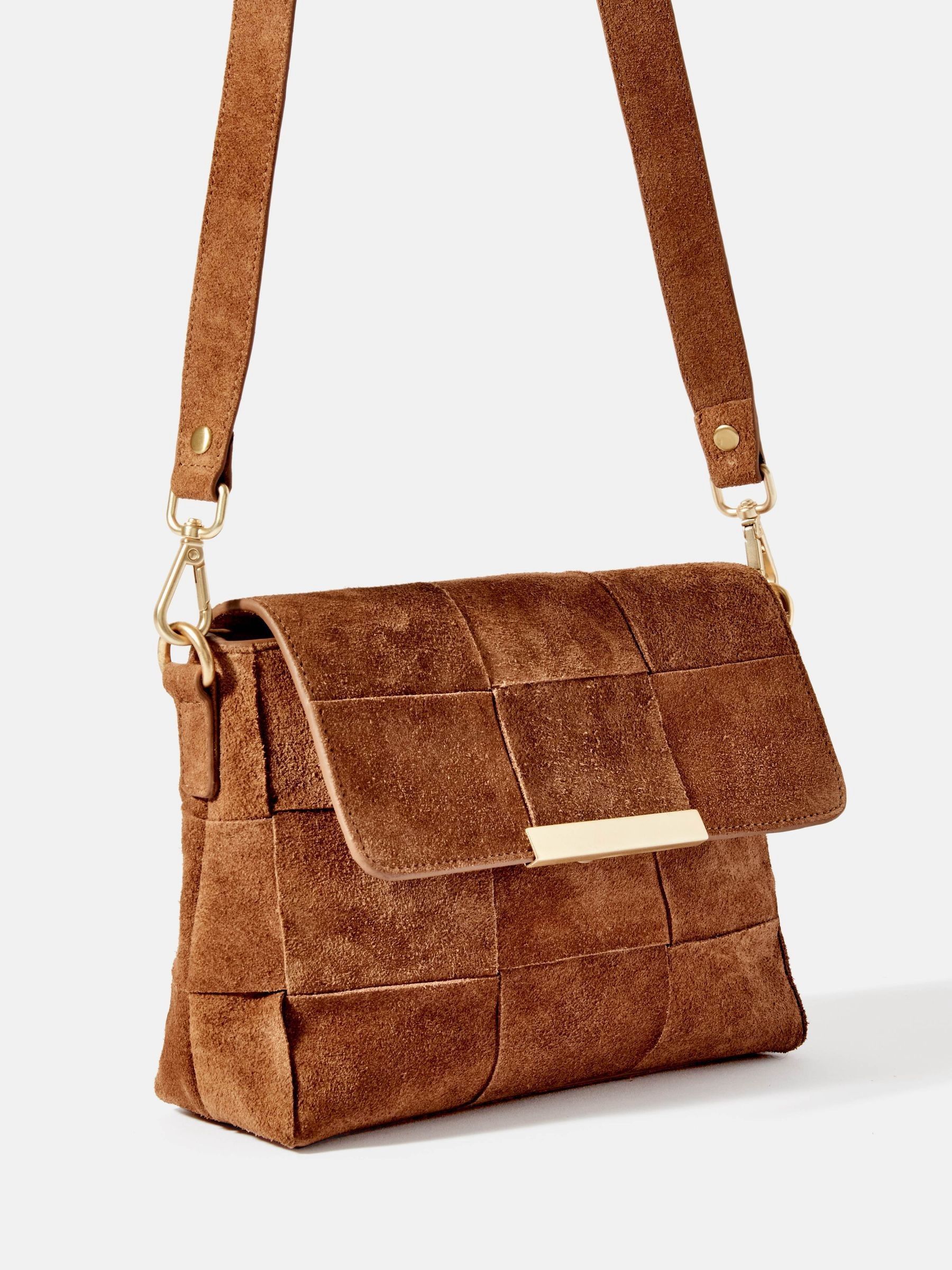 Buy Mint Velvet Brown Lara Suede Cross-Body Bag from Next USA