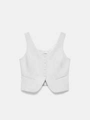 Mint Velvet Grey Tailored Waistcoat - Image 3 of 8