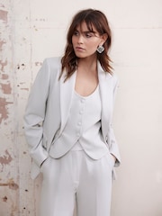 Mint Velvet Grey Tailored Waistcoat - Image 6 of 8