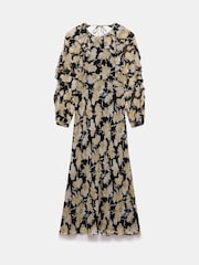 Mint Velvet Black Floral Print Maxi Dress - Image 7 of 8
