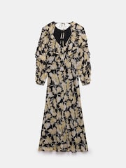 Mint Velvet Black Floral Print Maxi Dress - Image 8 of 8