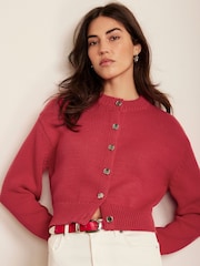 Mint Velvet Red Fitted Cardigan - Image 2 of 7
