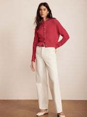 Mint Velvet Red Fitted Cardigan - Image 3 of 7