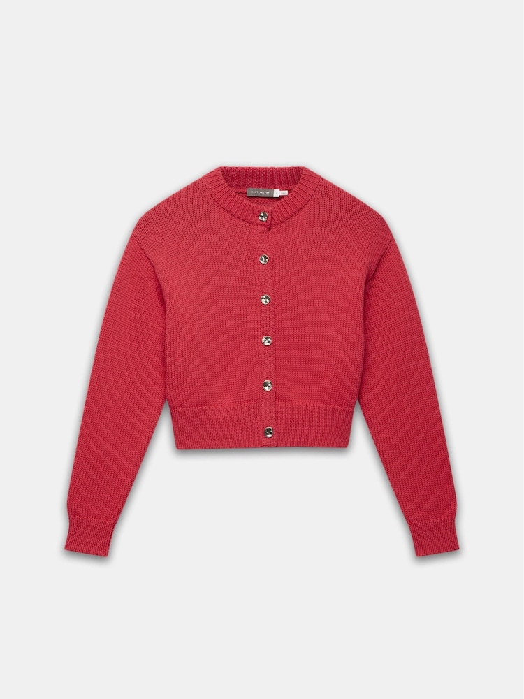 Mint Velvet Red Fitted Cardigan - Image 6 of 7