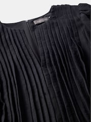 Mint Velvet Black Puff Sleeve Midi Dress - Image 8 of 8