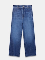 Mint Velvet Blue Wash Wide Jeans - Image 5 of 7