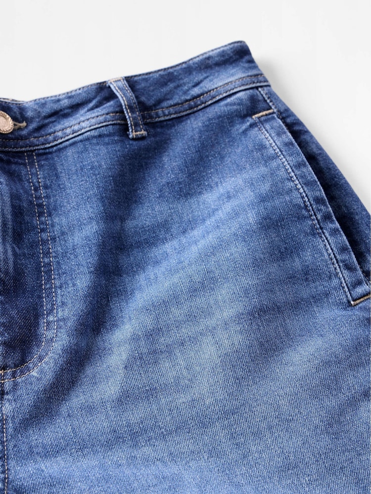 Mint Velvet Blue Wash Wide Jeans - Image 7 of 7