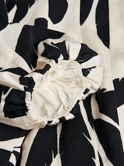 Mint Velvet Cream Palm Print Top - Image 9 of 9