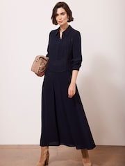 Mint Velvet Blue Western Detail Maxi Dress - Image 1 of 8