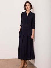 Mint Velvet Blue Western Detail Maxi Dress - Image 5 of 8