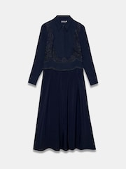 Mint Velvet Blue Western Detail Maxi Dress - Image 7 of 8