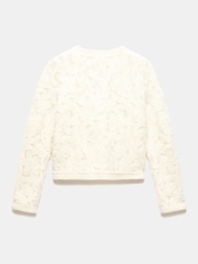 Mint Velvet White Lace Knit Jacket - Image 8 of 8