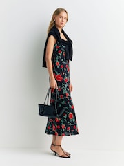 Rixo Black Claudia Rose Bondi Dress - Image 3 of 4