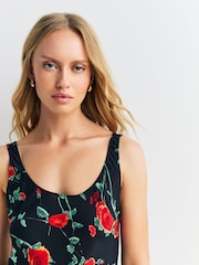 Rixo Black Claudia Rose Bondi Dress - Image 4 of 4