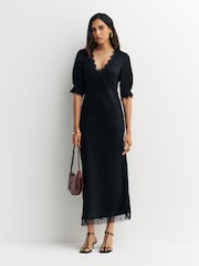 Rixo Black Annina Dress - Image 1 of 4
