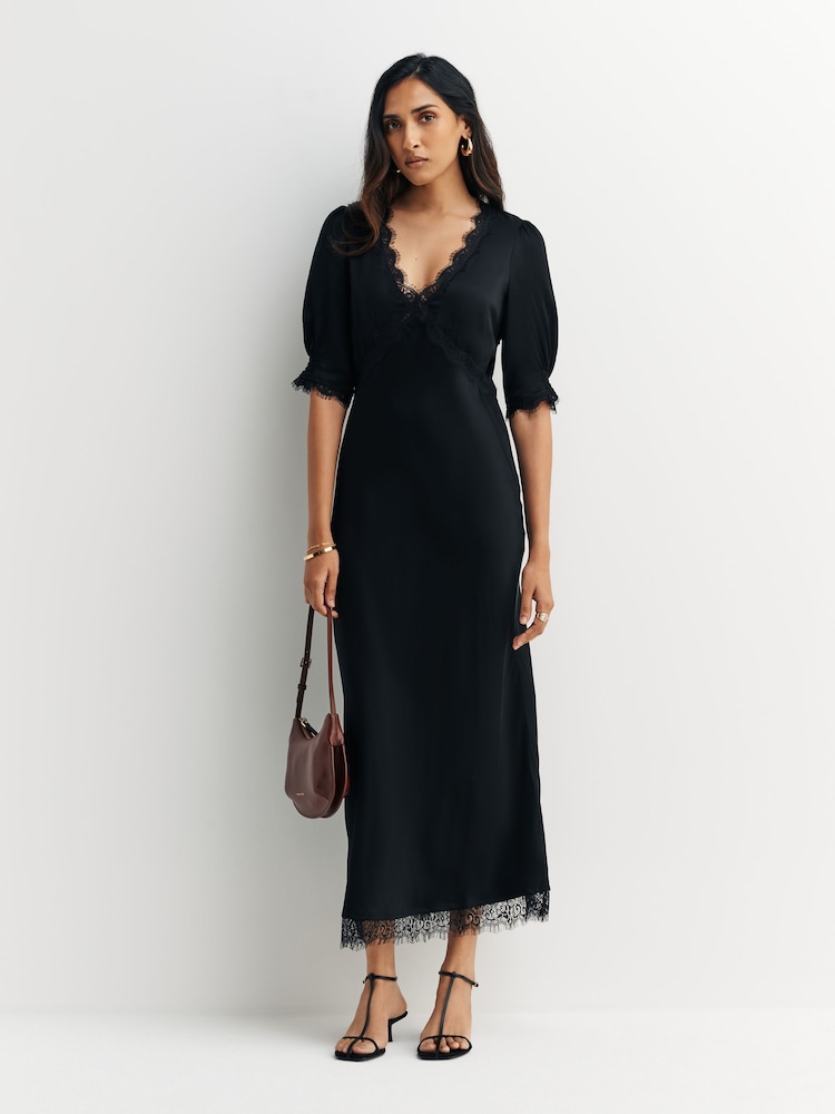 Rixo Black Annina Dress - Image 1 of 4
