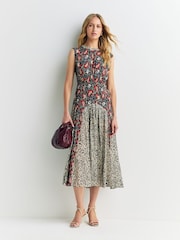 Rixo Black Leo Valverde Mix Coralie Dress - Image 1 of 4