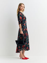 Rixo Black Claudia Rose Amina Dress - Image 2 of 4