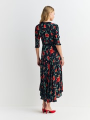 Rixo Black Claudia Rose Amina Dress - Image 3 of 4
