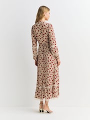 Rixo Cream Eva Floral Print Mix Raven Dress - Image 3 of 4