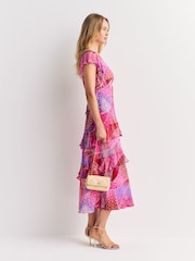 Rixo Pink Ibiza Night Sunset Meena Dress - Image 5 of 5