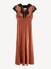Rixo Brown Amari Dress - Image 1 of 6