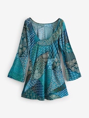 Rixo Blue Ibiza Night Ilse Dress - Image 2 of 4