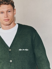 Green Regular Fit EDIT Cardigan - Image 5 of 5