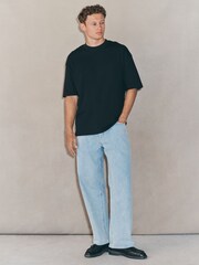 Black Oversized Fit EDIT Heavyweight T-Shirt - Image 5 of 8