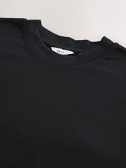 Black Oversized Fit EDIT Heavyweight T-Shirt - Image 8 of 8