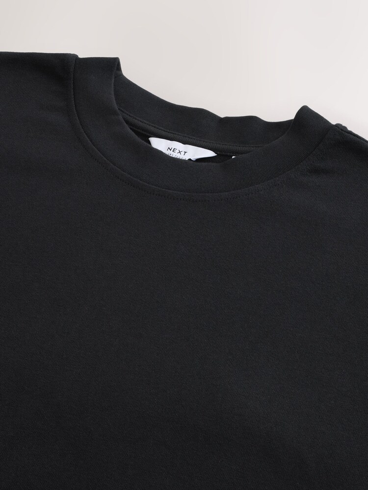 Black Oversized Fit EDIT Heavyweight T-Shirt - Image 8 of 8
