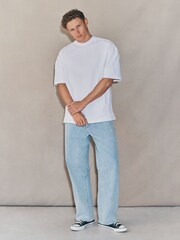 White Oversized Fit EDIT Heavyweight T-Shirt - Image 3 of 7