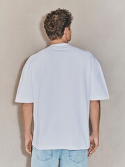 White Oversized Fit EDIT Heavyweight T-Shirt - Image 4 of 7