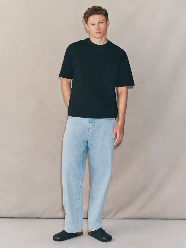 Black Boxy Fit EDIT Heavyweight T-Shirt - Image 2 of 7