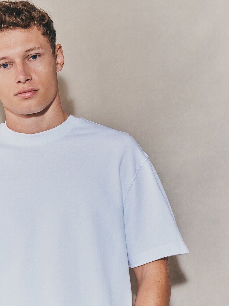 White Boxy Fit EDIT Heavyweight T-Shirt - Image 4 of 4