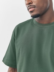 Green Boxy Fit EDIT Heavyweight T-Shirt - Image 4 of 7