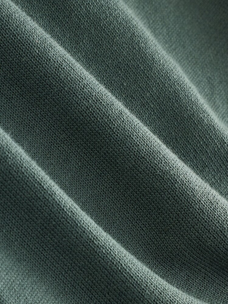 Teal Blue EDIT Knitted Long Sleeve Roll Neck Polo Shirt - Image 2 of 3