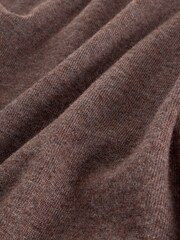 Dark Stone EDIT Knitted Long Sleeve Roll Neck Polo Shirt - Image 3 of 3