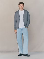 Cinza - Cardigan de malha - Imagem 2 de 5