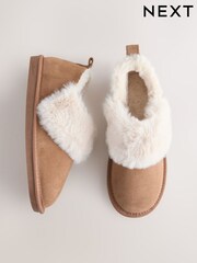 Chestnut Brown Suede Shoot Slippers - Image 10 of 12