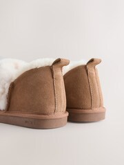 Chestnut Brown Suede Shoot Slippers - Image 3 of 12