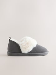 Grey Suede Shoot Slippers - Image 3 of 5