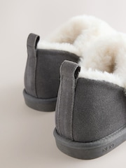 Grey Suede Shoot Slippers - Image 5 of 5
