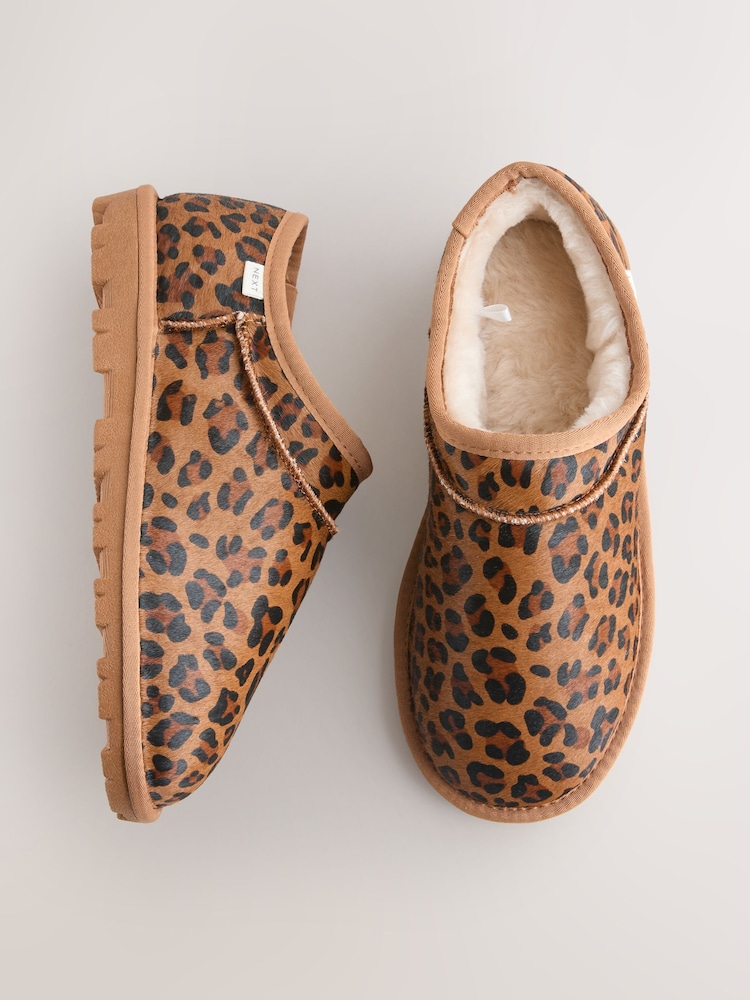 Animal - Faux Fur Short Slippers - Imagem 1 de 6