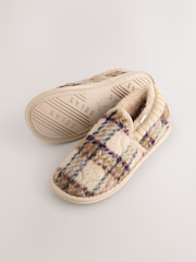 Verificação Ecru - Brushed Quilted Slippers - Imagem 3 de 8