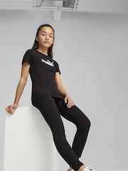 Puma Black Boys ESS No. 1 Logo Leggings - Image 1 of 2