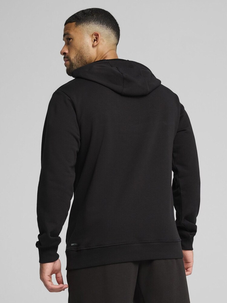 Puma Black Mens Tad Essentials French Terry Hoodie - Image 3 of 5