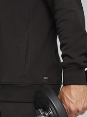 Puma Black Mens Tad Essentials French Terry Hoodie - Image 4 of 5